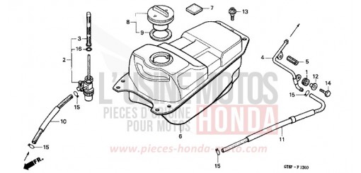 FUEL TANK PK50P de 1993